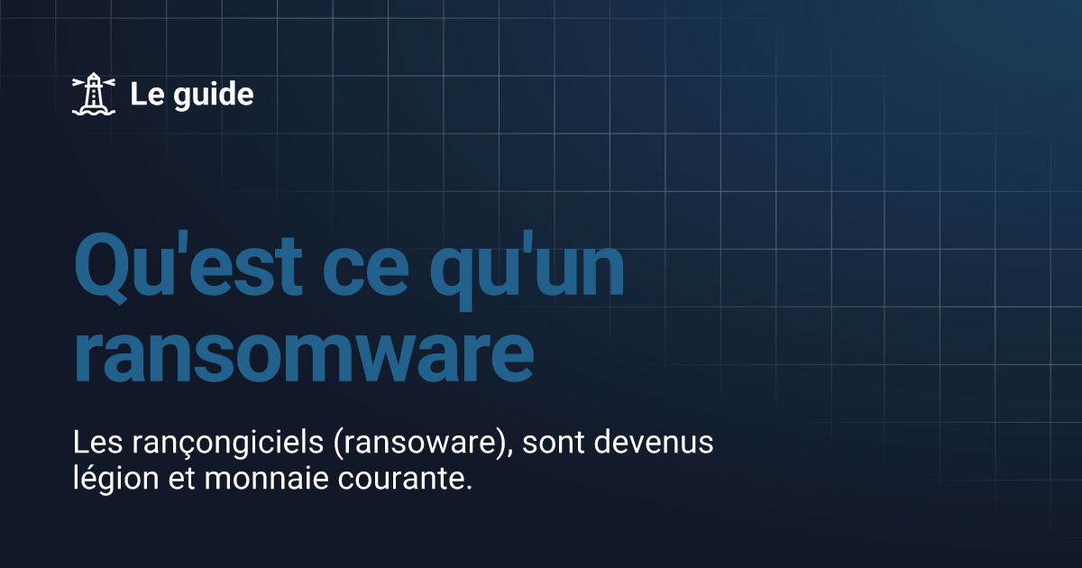 Qu'est ce qu'un ransomware | Le guide